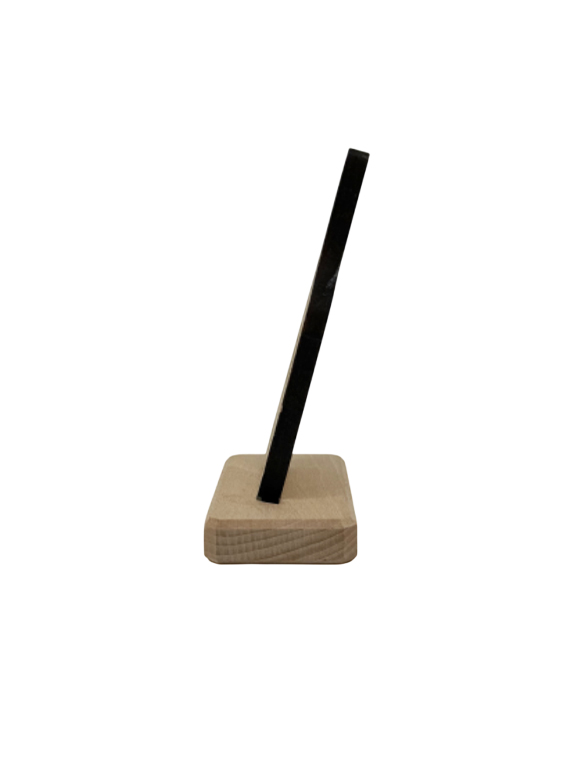 Segnaposto Taglierino in legno di faggio massello con QR Code, logo e numerazione personalizzata - immagine 3
