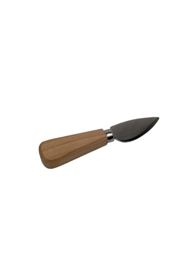 Coltello formaggio in acciaio inox con manico in faggio massello 14&times;3 cm