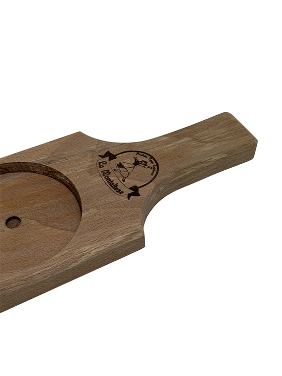 Porta vasetti in legno di faggio massello 28×9×h2 cm – gadget promozionale personalizzabile - immagine 3