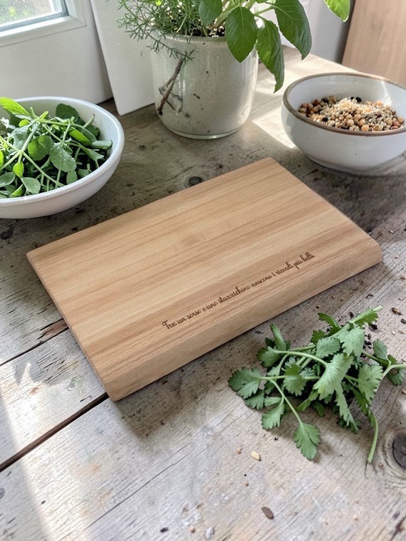 Tagliere da presentazione in legno di faggio massello 40×20 cm - immagine 5