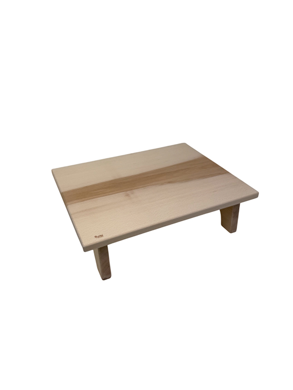 Alzata da tavola in legno di faggio massello per aperitivi e buffet dim. 42x32x12 cm