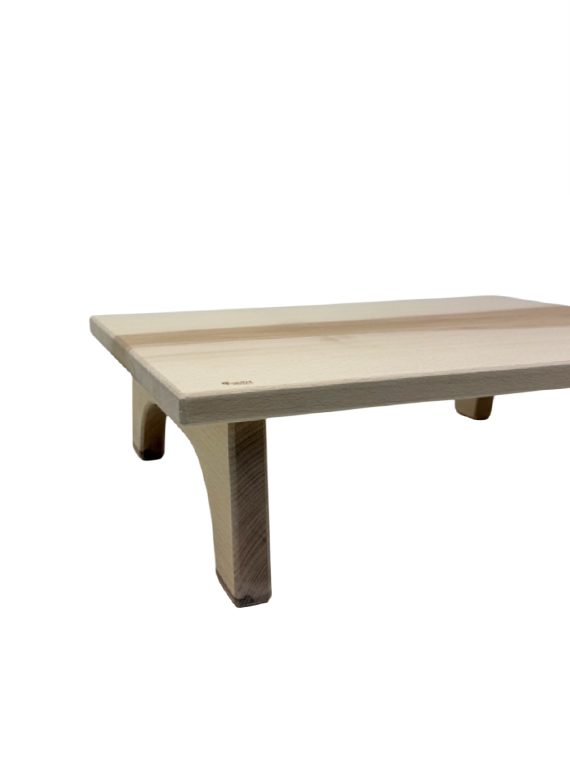 Alzata da tavola in legno di faggio massello per aperitivi e buffet dim. 42x32x12 cm - immagine 2
