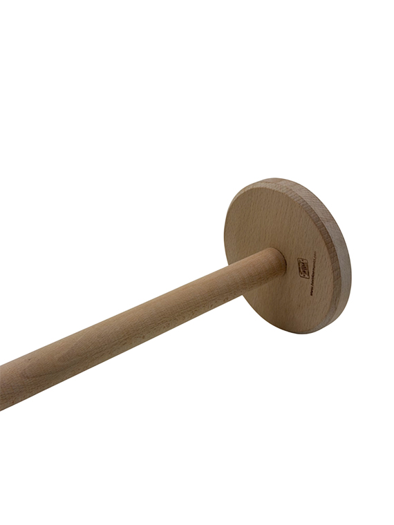Porta asciugatutto in legno di faggio massello Ø13×h30 cm – rotolo incluso - immagine 2