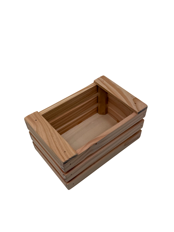 Cassetta in legno massello di Douglas 19×12×h10 cm – confezione regalo e presentazione - immagine 2