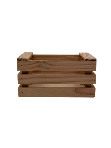 Cassetta in legno massello di Douglas 19×12×h10 cm – confezione regalo e presentazione