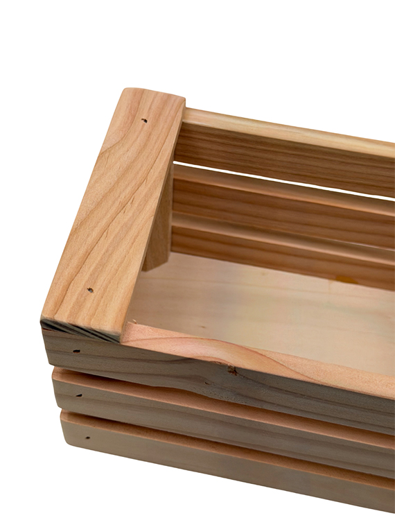 Cassetta in legno massello di Douglas 19×12×h10 cm – confezione regalo e presentazione - immagine 3