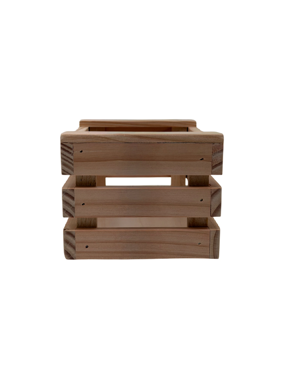 Cassetta in legno massello di Douglas 19×12×h10 cm – confezione regalo e presentazione - immagine 4