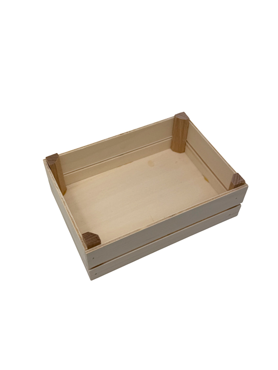 Cassetta in legno di pioppo 21×15×h6,5 cm – confezione regalo e presentazione - immagine 2