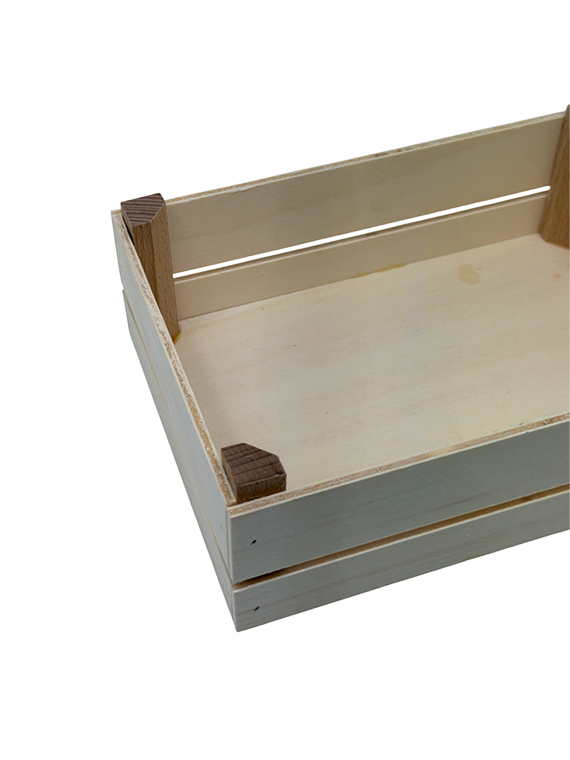 Cassetta in legno di pioppo 21×15×h6,5 cm – confezione regalo e presentazione - immagine 3
