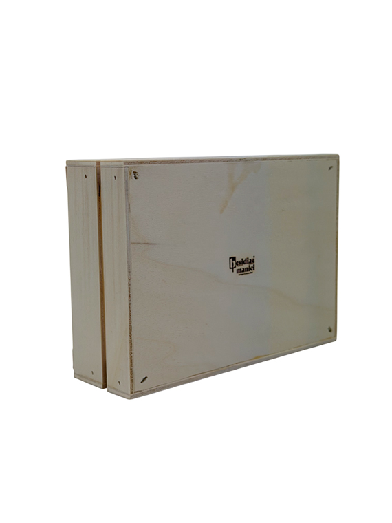 Cassetta in legno di pioppo 21×15×h6,5 cm – confezione regalo e presentazione - immagine 4