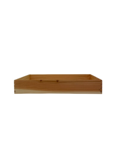 Cassetta in legno massello di Douglas con fondo in pioppo 25×20×h7 cm – confezione regalo e presentazione