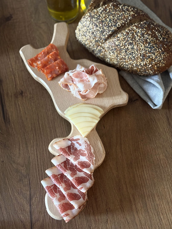 Tagliere Calabria in legno di faggio massello - immagine 5