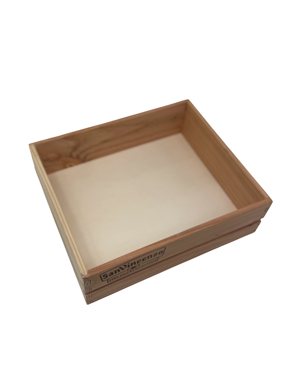Cassetta in legno massello di Douglas 27×22×h8 cm – confezione regalo e presentazione - immagine 2