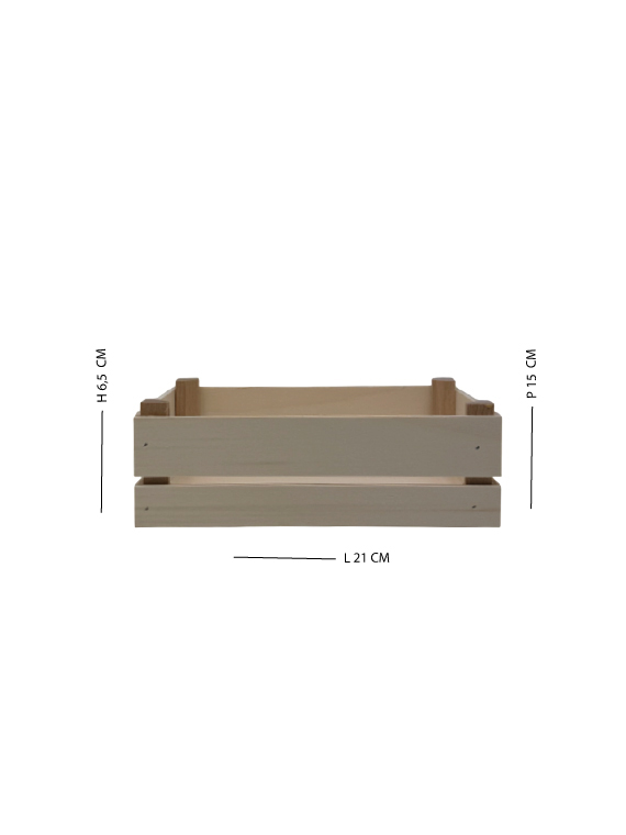 Cassetta in legno di pioppo 21×15×h6,5 cm – confezione regalo e presentazione - immagine 6