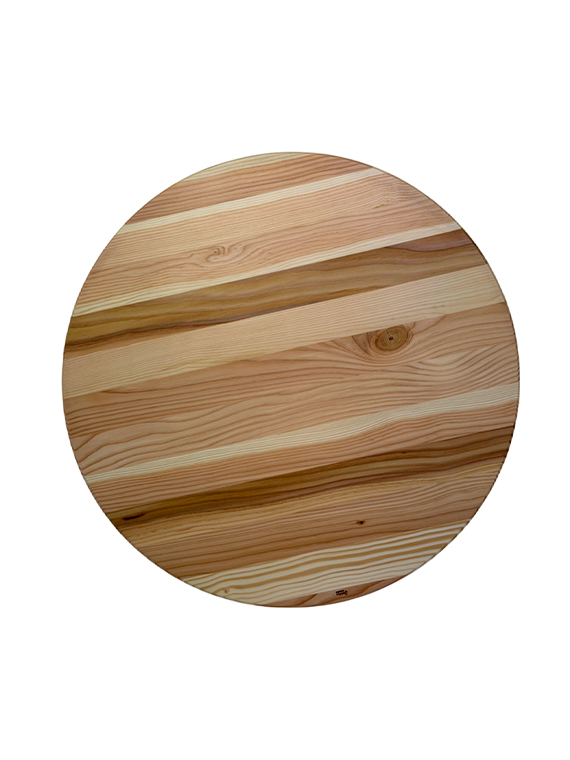 Tagliere tondo in legno massello di Douglas Ø33 cm – ideale per pizza e aperitivi