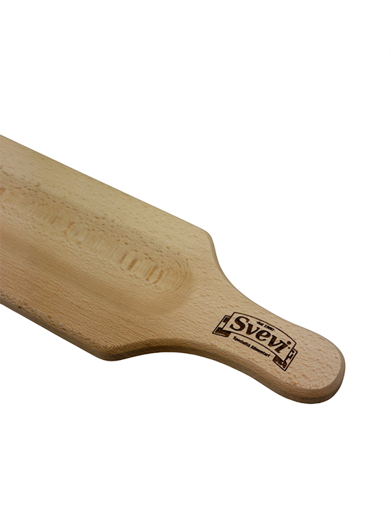 Tagliere porta wurstel gigante in legno di faggio massello 58×12 cm - immagine 2