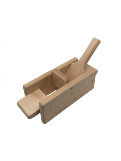 Schiaccia olive manuale in legno di faggio massello 33×11×19 cm