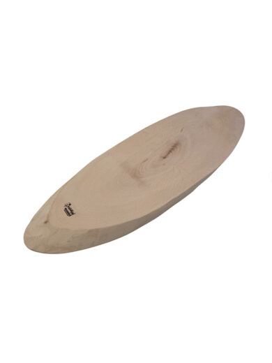 Tagliere ovale da presentazione in legno di faggio massello 40×17 cm