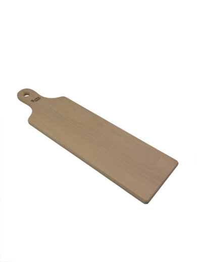 Tagliere lungo da presentazione in legno di faggio massello 45×13×1,2 cm