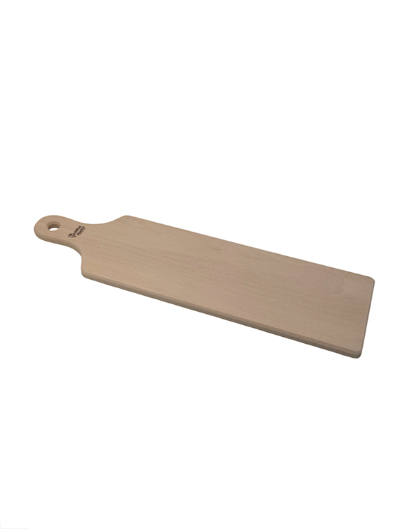 Tagliere lungo da presentazione in legno di faggio massello 45×13×1,2 cm - immagine 3
