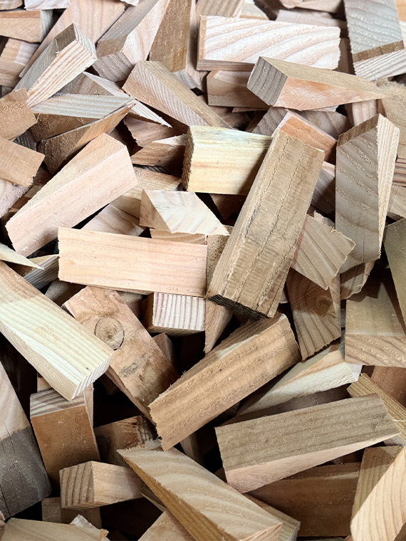 Cunei in legno di Douglas per edilizia – confezione da 40 pezzi - immagine 4
