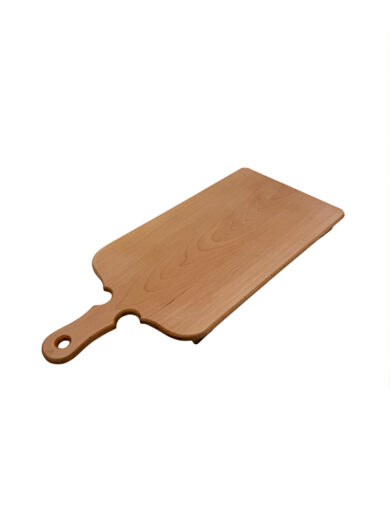Tagliere in legno di faggio massello con manico – ideale anche per pizza/pinsa dim. 51x23 cm