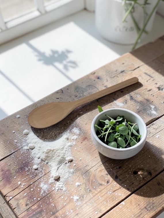 Cucchiaio da cucina in legno di faggio massello - immagine 4