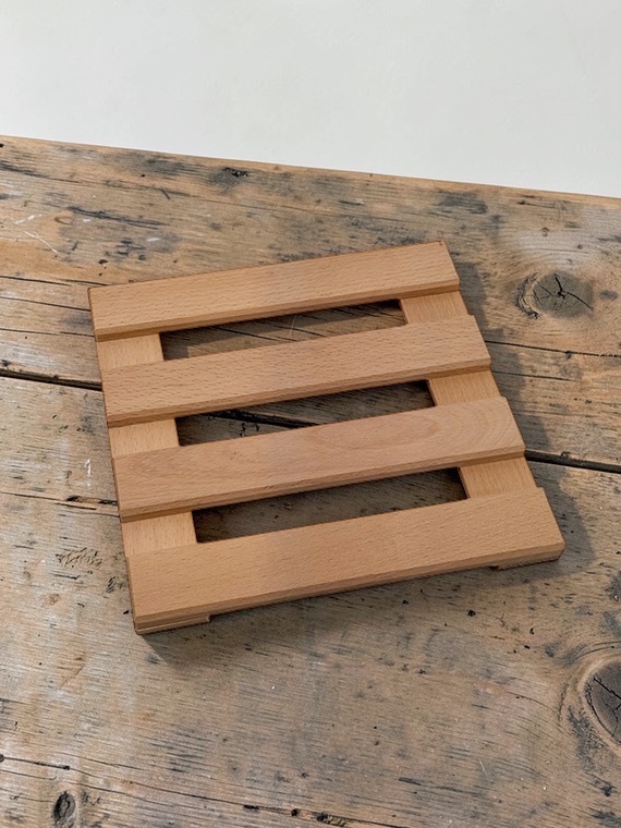 Sottopentola in legno di faggio massello - immagine 4