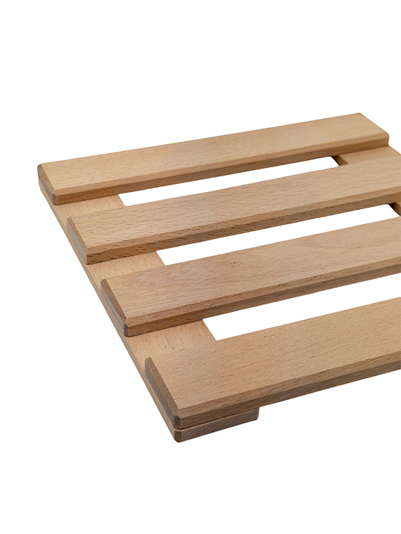 Sottopentola in legno di faggio massello - immagine 2