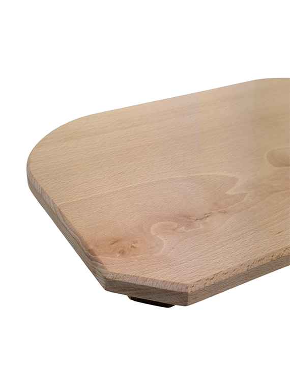 Tagliere professionale in legno di faggio massello L36xP24 cm per servizio pinsa romana - immagine 2