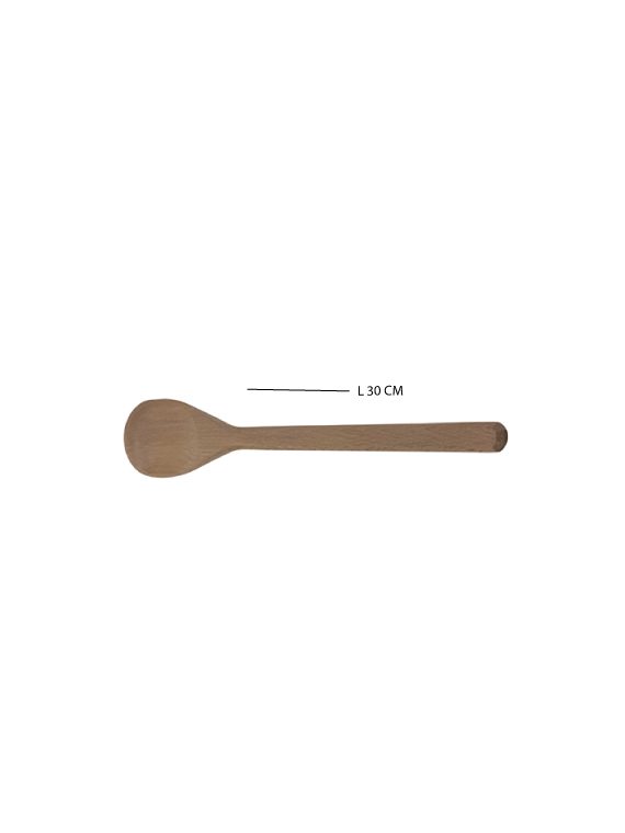 Cucchiaio da cucina in legno di faggio massello - immagine 5