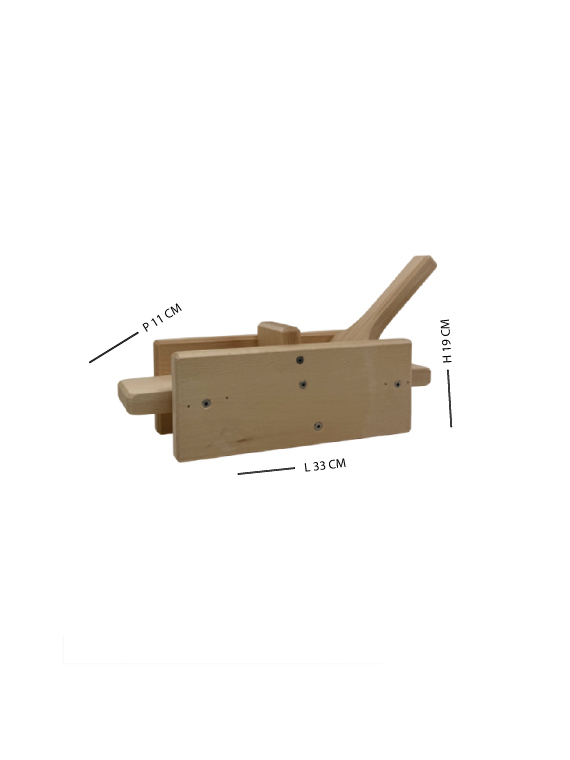 Schiaccia olive manuale in legno di faggio massello 33×11×19 cm - immagine 6