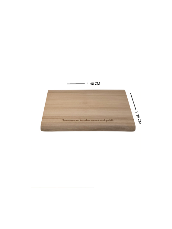 Tagliere da presentazione in legno di faggio massello 40×20 cm - immagine 6