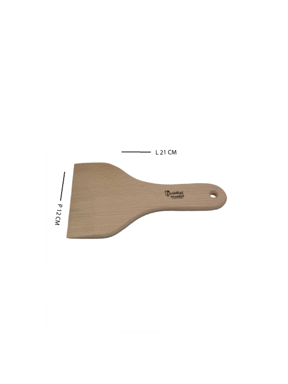 Spatolina per pasta in legno di faggio massello L21 x P12 cm - immagine 6
