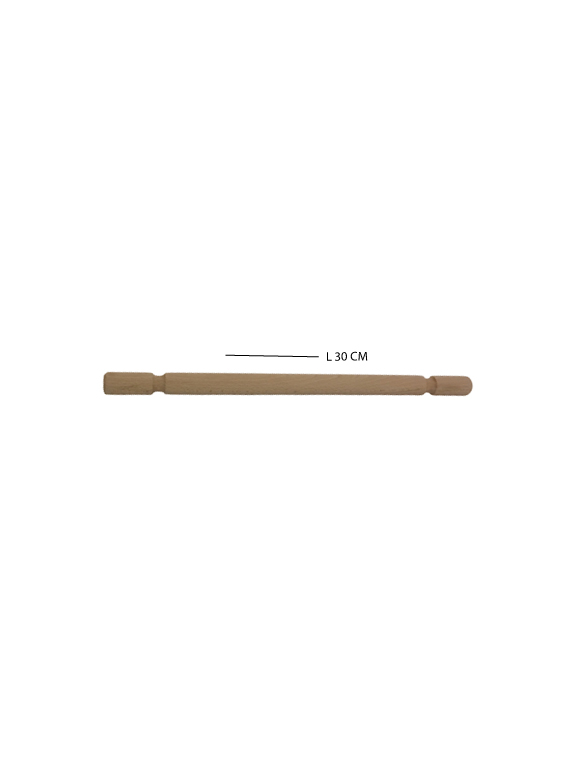 Mattarello in legno di faggio massello 50 cm Ø 3 cm - immagine 5