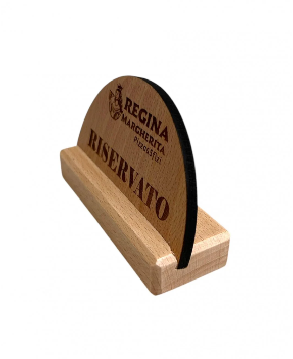 Segnaposto Riservato in legno di faggio - immagine 2
