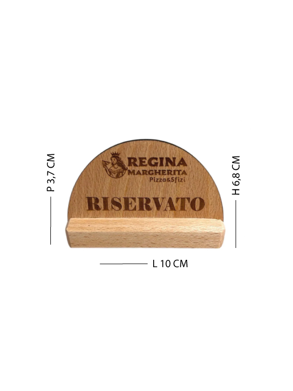 Segnaposto Riservato in legno di faggio - immagine 4