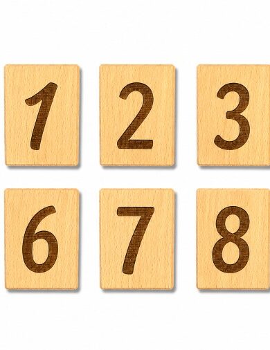 Numeri componibili in legno di faggio per porte Hotel, B&B e strutture ricettive – da 0 a 9